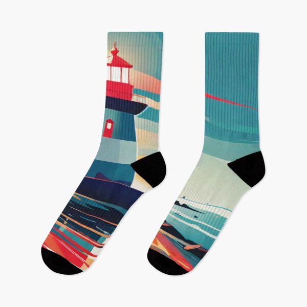 Item preview, Abstract Seascape Lighthouse designed and sold by KoliBabb.