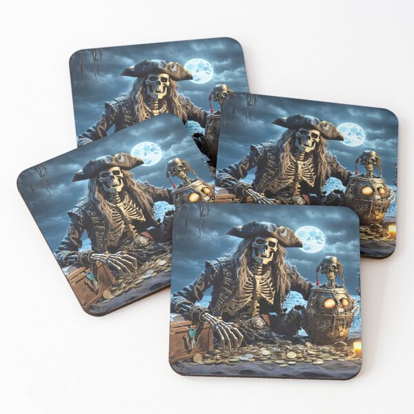 Aperçu de l'œuvre Pirate Booty Under a Full Moon créée et vendue par Glenburn Graphics.