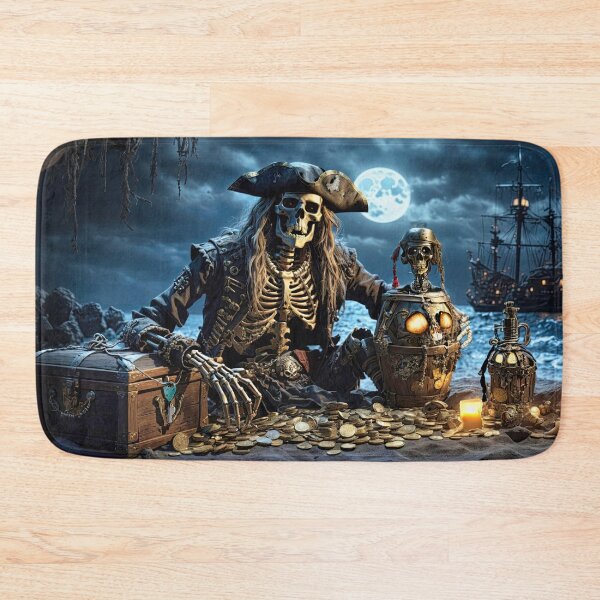 Artikelvorschau, Pirate Booty Under a Full Moon entworfen und verkauft von Glenburn Graphics.