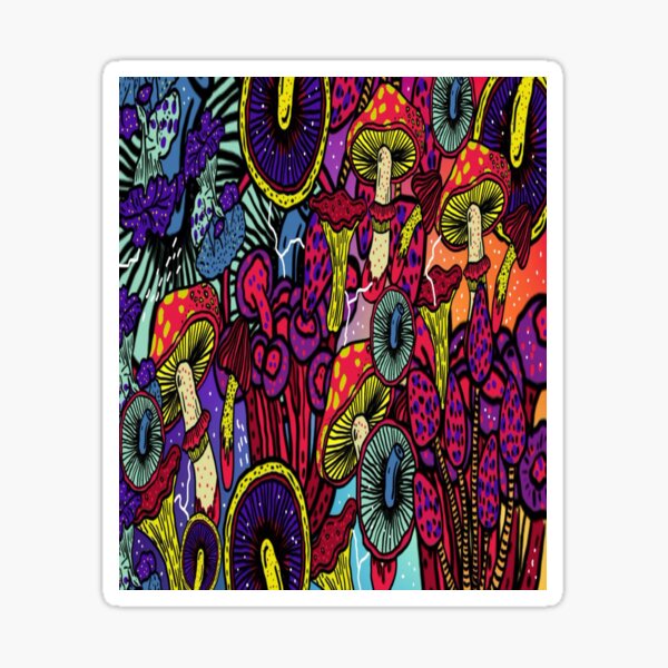 mushroom world Sticker