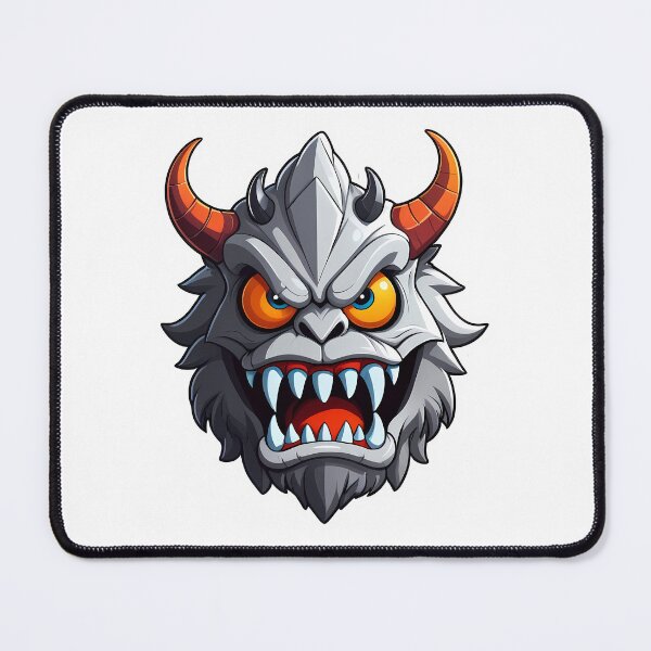 Item preview, Four Horns Monster Cartoon designed and sold by PixelFixArt.