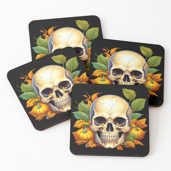 Item preview, Halloween and Thanksgiving Skull with Fall decoration designed and sold by All Year Round.