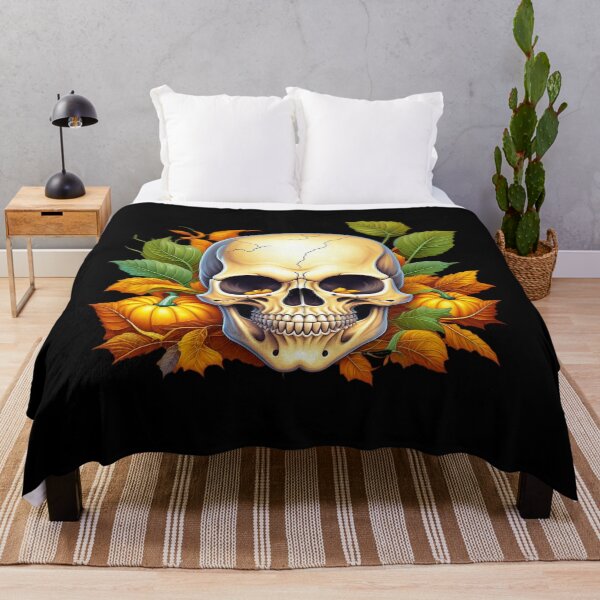 Item preview, Halloween and Thanksgiving Skull with Fall decoration designed and sold by All Year Round.