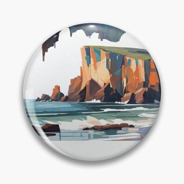 Item preview, Abstract Seascape Rocky Cliffs designed and sold by KoliBabb.