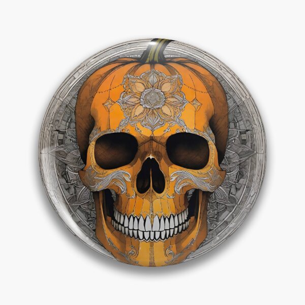 Item preview, Pumpkin Skull designed and sold by Psy-Dye-AI.