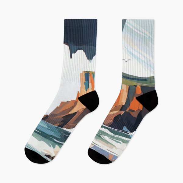 Item preview, Abstract Seascape Rocky Cliffs designed and sold by KoliBabb.