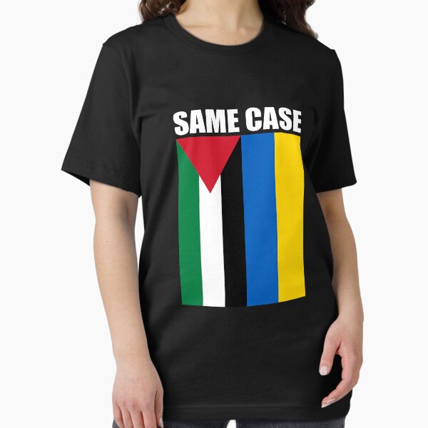 Item preview, Palestine and Ukraine Same Case, Palestinian & Ukrainian flag designed and sold by Blue-Cat-Eye.