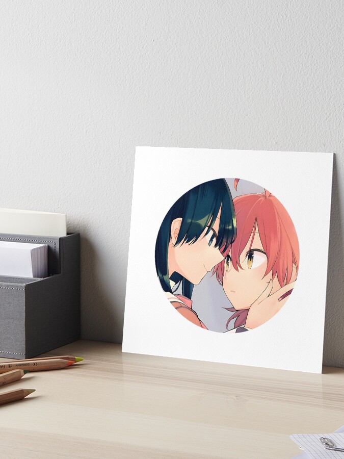 Yagate Kimi ni Naru | Yuu x Touko | Bloom Into You | Yuri Anime Manga | Art  Board Print