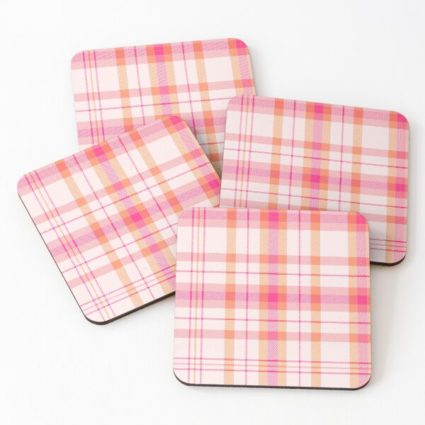 Item preview, Boho plaid on cream orange and pink designed and sold by Ilze Lucero.