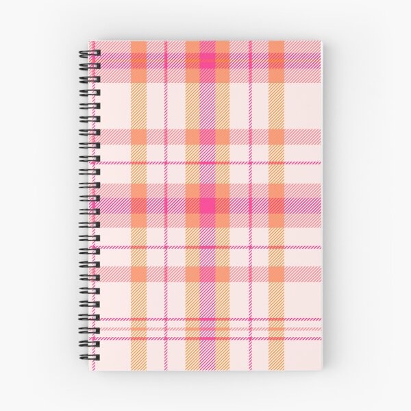 Item preview, Boho plaid on cream orange and pink designed and sold by Ilze Lucero.