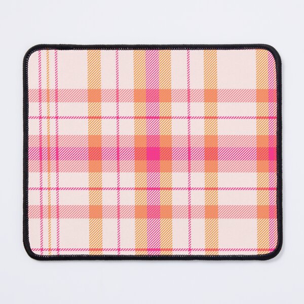 Item preview, Boho plaid on cream orange and pink designed and sold by Ilze Lucero.