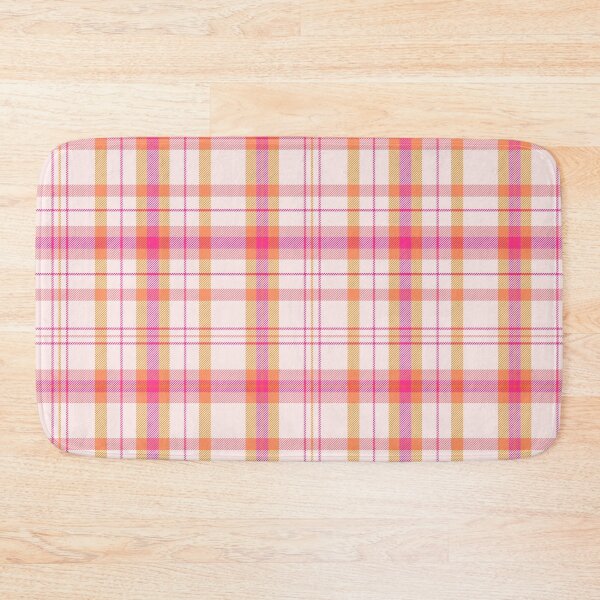 Item preview, Boho plaid on cream orange and pink designed and sold by Ilze Lucero.