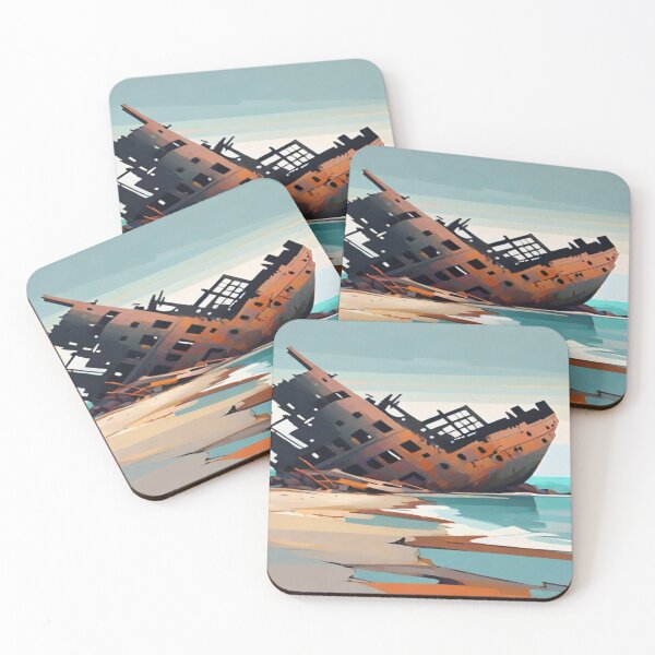 Item preview, Abstract Seascape Shipwreck designed and sold by KoliBabb.