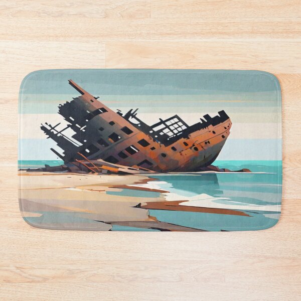 Item preview, Abstract Seascape Shipwreck designed and sold by KoliBabb.