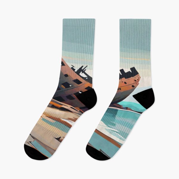 Item preview, Abstract Seascape Shipwreck designed and sold by KoliBabb.