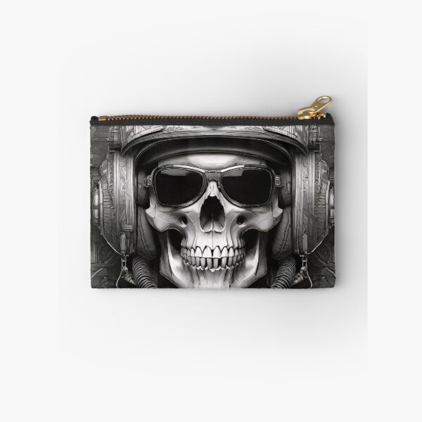 Item preview, Fighter pilot Skull designed and sold by Psy-Dye-AI.
