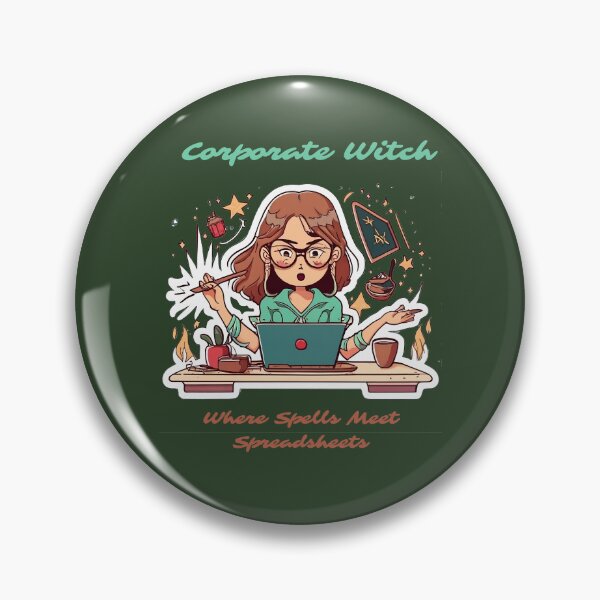 Item preview, Corporate Witch: Where Spells Meet Spreadsheets Funny Modern Office Witch designed and sold by EdytaGister.