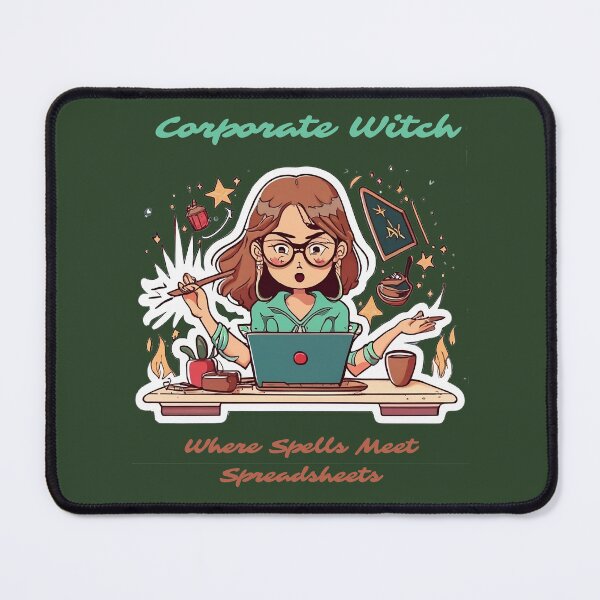 Item preview, Corporate Witch: Where Spells Meet Spreadsheets Funny Modern Office Witch designed and sold by EdytaGister.