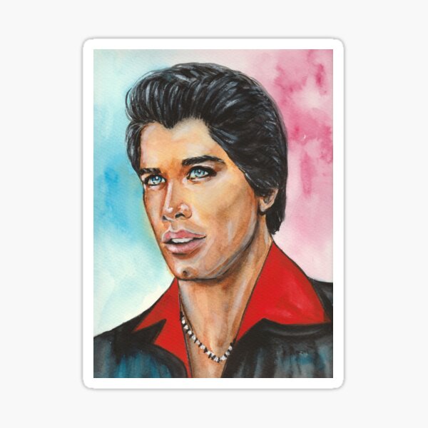 Vista previa del artículo con la obra «John Travolta», diseñado y vendido por Svetlana Pelin.