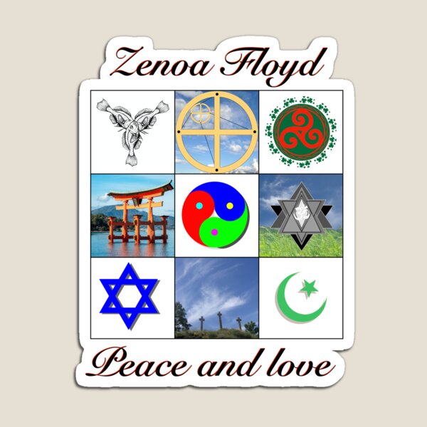Item preview, Nine symbols of religions designed and sold by Valentin-LaBorie.