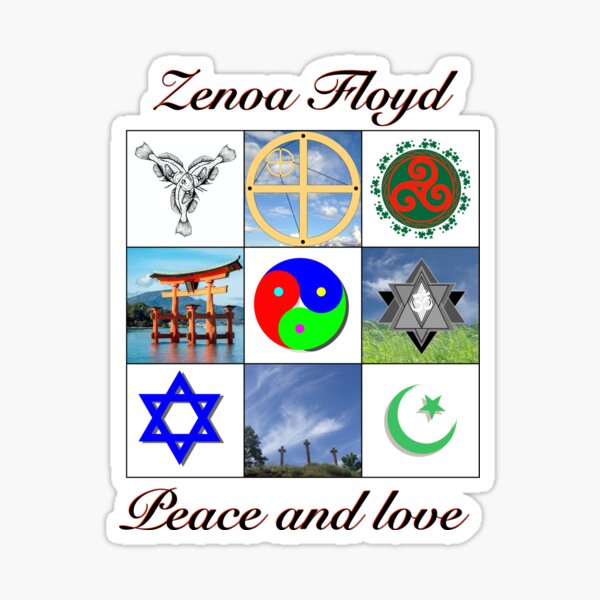Item preview, Nine symbols of religions designed and sold by Zenoa-Floyd.