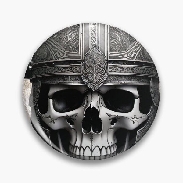 Item preview, Warrior Skull designed and sold by Psy-Dye-AI.