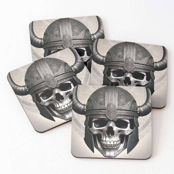 Item preview, Warrior Skull designed and sold by Psy-Dye-AI.