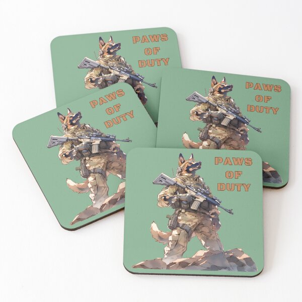 Item preview, Paws of Duty K9 Military Working Dogs Sticker designed and sold by LynZorArts.