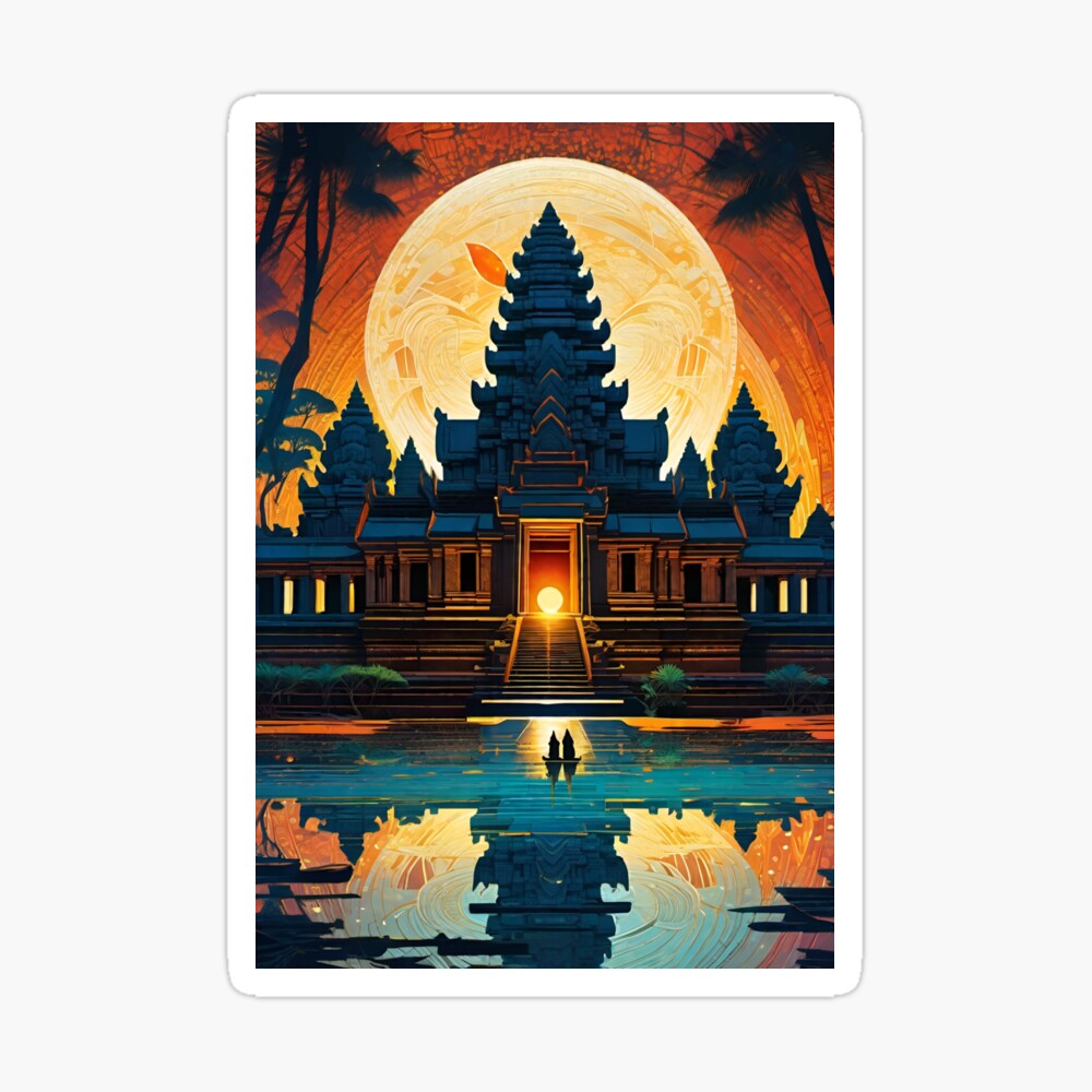 Angkor Wat Temple ~ Cambodia Futuristic Full Moon Party 