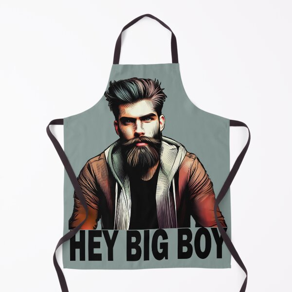Item preview, "Hey Big Boy" Bearded Guy designed and sold by LthrDaddyBear.