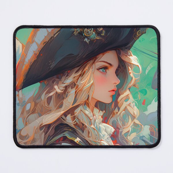 Item preview, Beautiful Elegant Pirate Anime Girl designed and sold by bubblegoth.