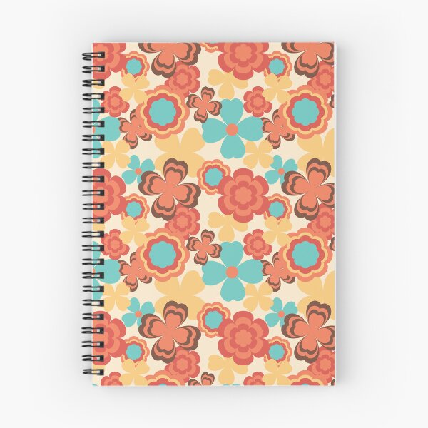 Item preview, Colorful Groovy Retro Floral Pattern designed and sold by yoshra.