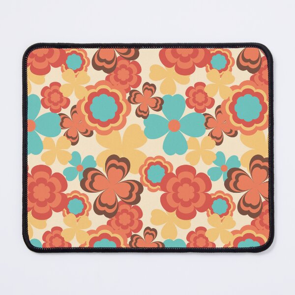 Item preview, Colorful Groovy Retro Floral Pattern designed and sold by yoshra.