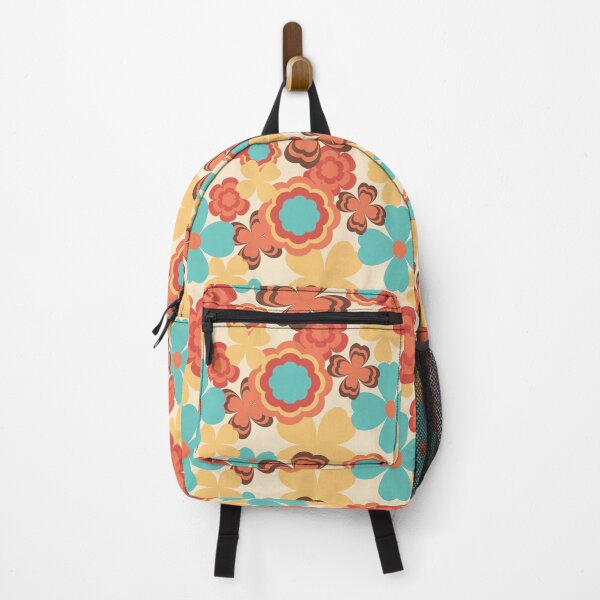 Item preview, Colorful Groovy Retro Floral Pattern designed and sold by yoshra.