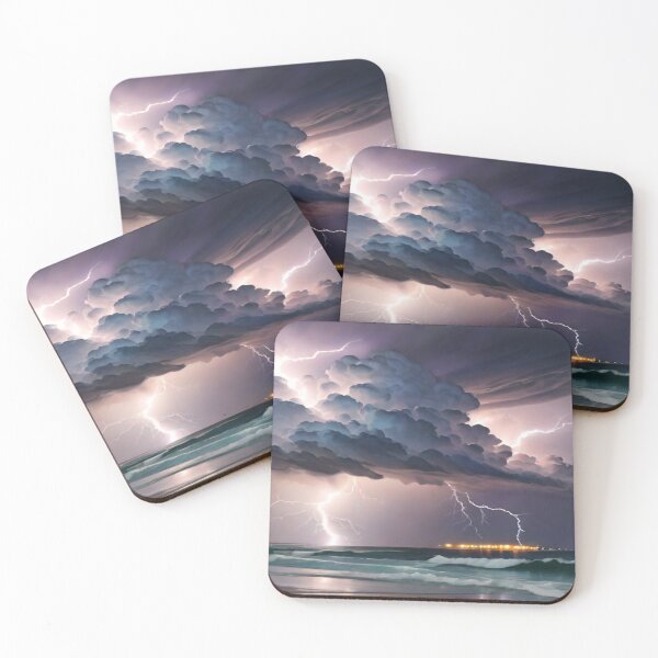 Item preview, Abstract Seascape Thunderstorm designed and sold by KoliBabb.
