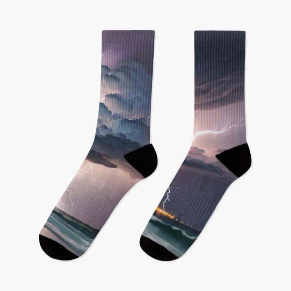 Item preview, Abstract Seascape Thunderstorm designed and sold by KoliBabb.