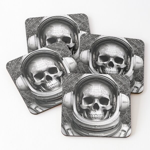 Item preview, Cosmonaut Skull designed and sold by Psy-Dye-AI.