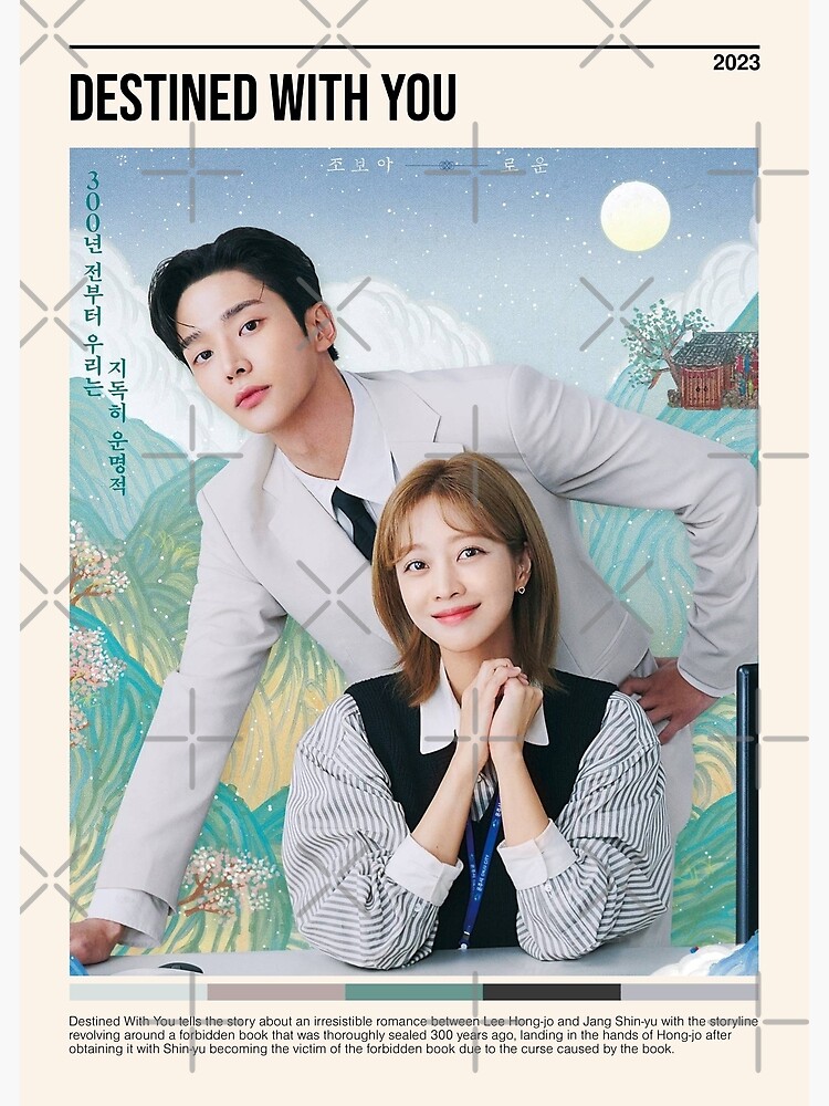 Póster for Sale con la obra «Destinado contigo, Kdrama minimalista