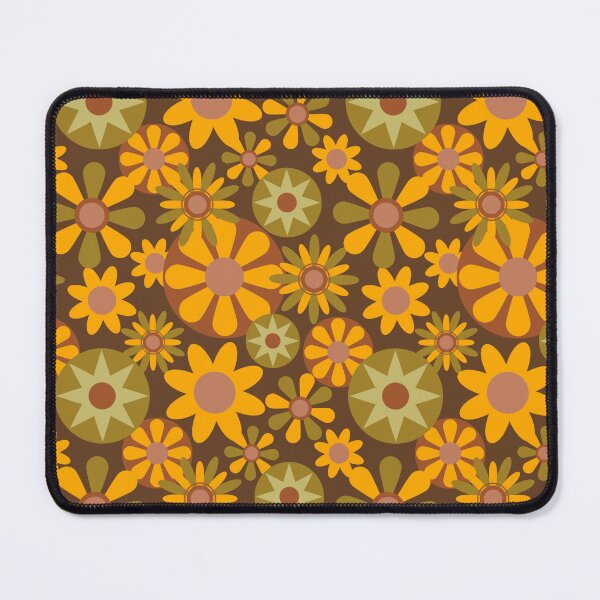 Item preview, Colorful Groovy Retro Floral Pattern designed and sold by yoshra.