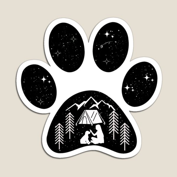 Item preview, Dog Paw Camping designed and sold by DominDesigns.