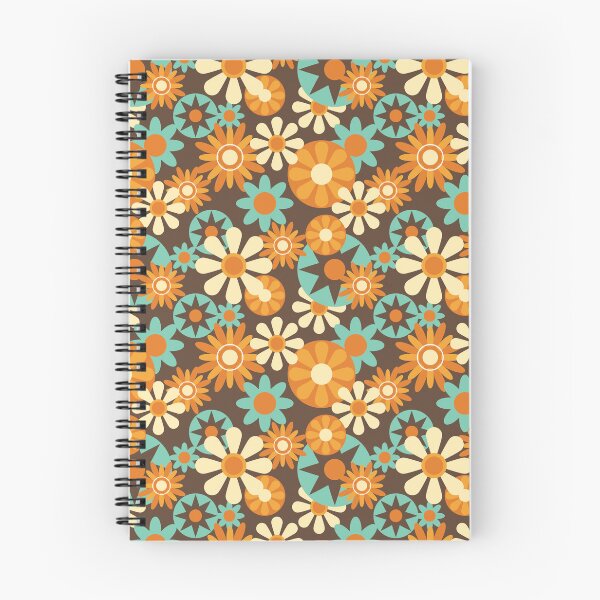 Item preview, Colorful Groovy Retro Floral Pattern designed and sold by yoshra.