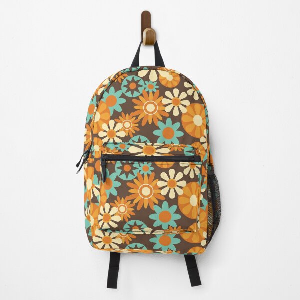 Item preview, Colorful Groovy Retro Floral Pattern designed and sold by yoshra.