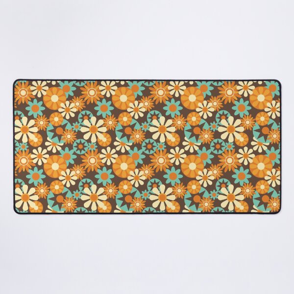 Item preview, Colorful Groovy Retro Floral Pattern designed and sold by yoshra.