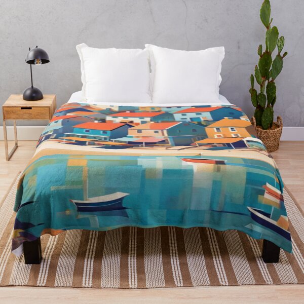 Item preview, Abstract Seaside Village designed and sold by KoliBabb.