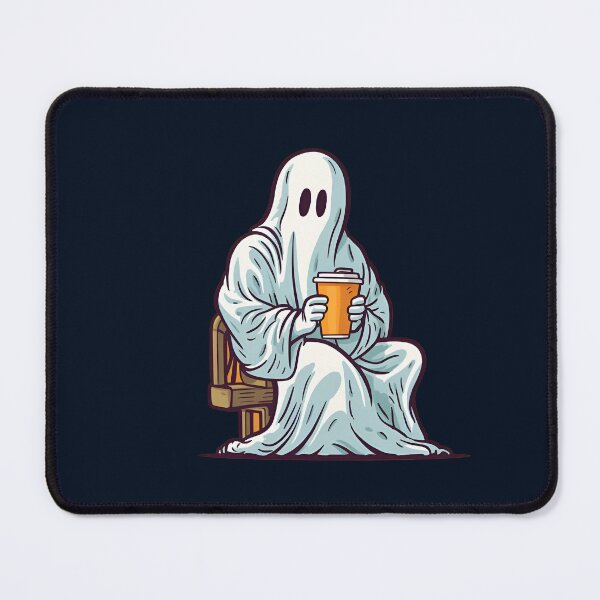 Item preview, Ghost Holding Coffee for Halloween festival Halloween Party Classic designed and sold by Noodle Doodle.