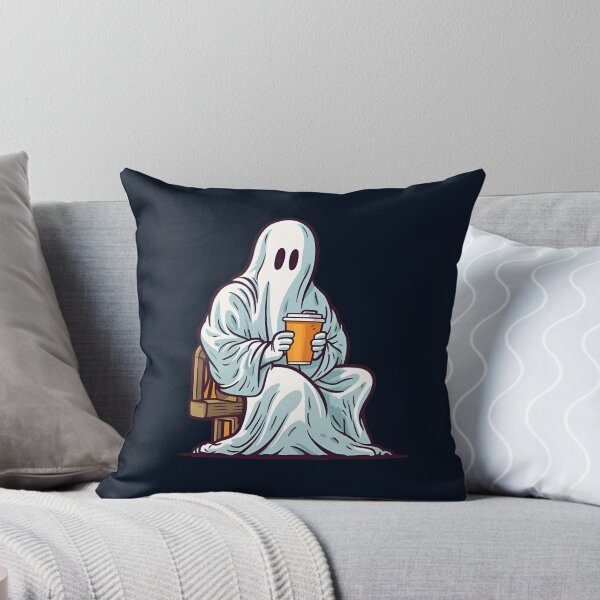 Item preview, Ghost Holding Coffee for Halloween festival Halloween Party Classic designed and sold by Noodle Doodle.
