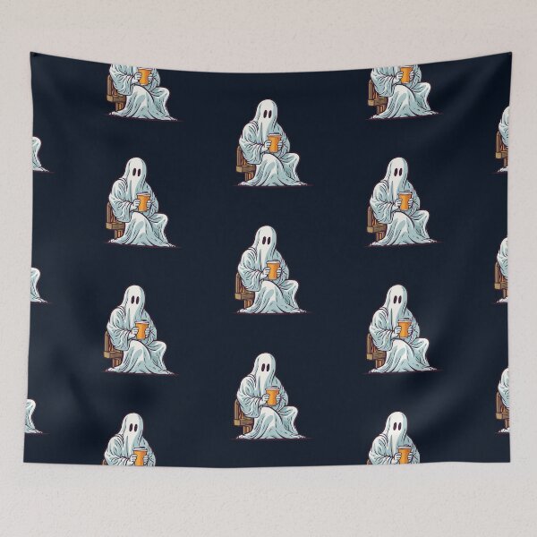 Item preview, Ghost Holding Coffee for Halloween festival Halloween Party Classic  designed and sold by Noodle Doodle.