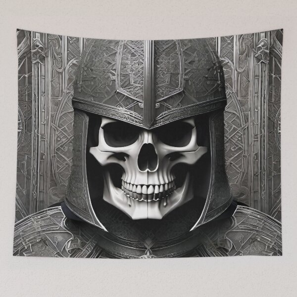 Item preview, Knight Skull designed and sold by Psy-Dye-AI.