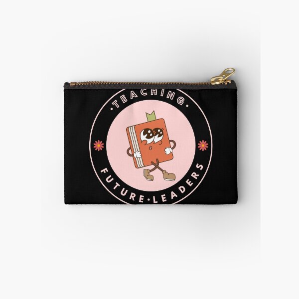 Item preview, teaching future leaders back to school pink book groovy retro vintage designed and sold by TNwandesignart.