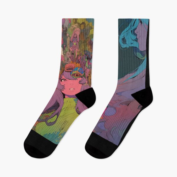 Item preview, Trippy Surrealist 70s Anime Girl- Surrealism designed and sold by octoboobs.